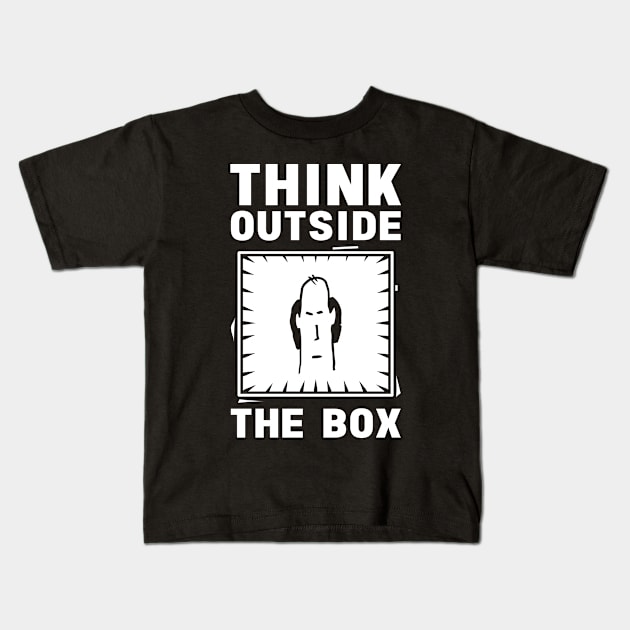 THINK OUTSIDE THE BOX Kids T-Shirt by TheCreatedLight